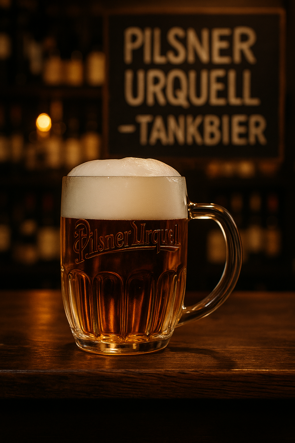 Frisches Pilsner Urquell von Tankbier direkt aus der Brauerei in Pilsen. Speisekarte von Tastavin, Ihrer Wein- und Bierbar in Berlin Moabit. 
